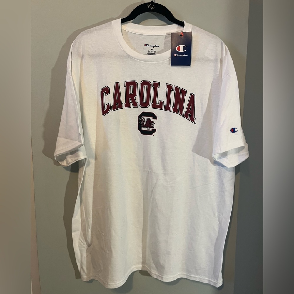 NWT Champion University of SC Men's White Tee - XL